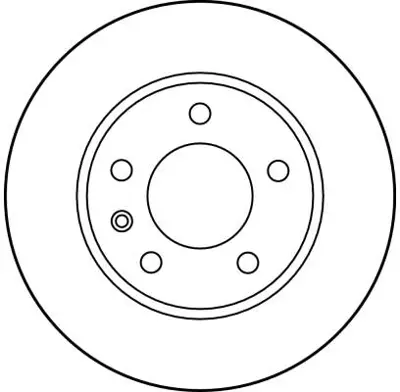 TRW DF1614 Fren Diski Ön Omega A 86>94  Havalı 258mm 90271134