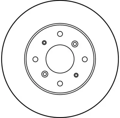 TRW DF1811 Fren Diski Ön Legend 86> / 800 85> Havalı 262mm 45251SD4E00 GBD90833