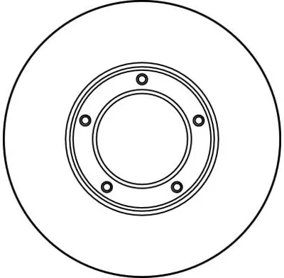 TRW DF1927 Fren Diski Ön Taro 89>97 / Hılux Ln85 89>96  Havalı 257mm 4351235260 J4351260100