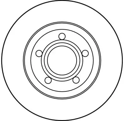 TRW DF2730 Fren Diski Ön A4 95>01 Düz 280mm 8D0615301AROH 8DO615301A