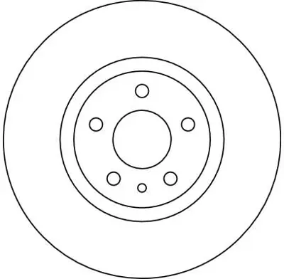 TRW DF4025 Fren Diski Ön 147 01>10 156 97>06 Düz 281mm 