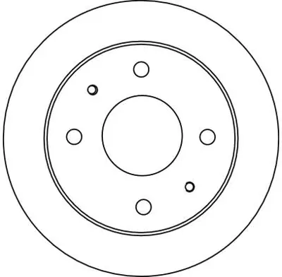 TRW DF4132 Fren Diski Ön Atos 98> Düz 230mm 5171202110DS