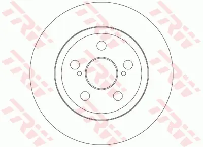 TRW DF6331 Fren Diski Arka Urban Cruıser 09> Düz 259 4243152150
