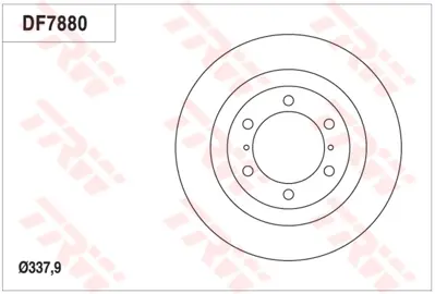 TRW DF7880S Fren Dıskı Ön 4351260191