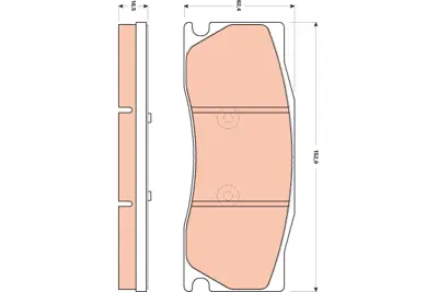 TRW GDB1850 Jaguar:  Xk 8 Convertible (X100), Xk 8 Coupe (X100), Xk Convertible (X150), Xk Coupe (X150) C2P15991