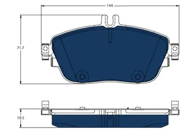 TRW GDB1932BTE Dısk Balata Mercedes A Serısı W176, B Serısı W246 On Tb3170 A0084200620