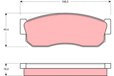 TRW GDB288 Nıssan:  Cherry Iı Hatchback (N10), Cherry Iıı (N12), Cherry Iıı Saloon (N12), Exa Coupe (N12), S-Ca 725191631 DA06013A85