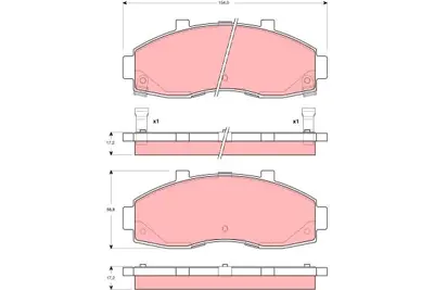 TRW GDB3263 Kıa:  Pregıo Box (Tb), Pregıo Bus K72A3328Z