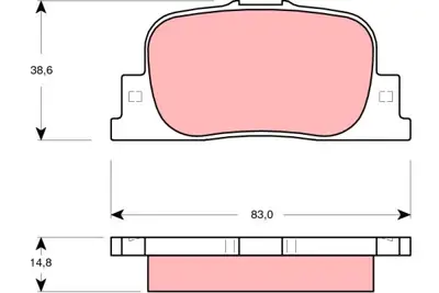 TRW GDB3278 Arka Disk Balata Toyota Caldına-Camry-Corolla 446647010