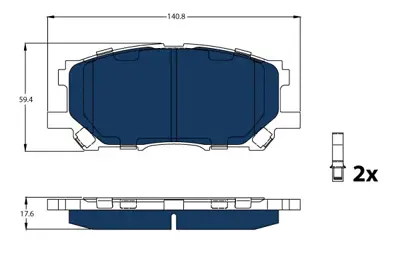 TRW GDB3338BTE Lexus:  Rx (_U3_) -----------  Toyota:  Harrıer (_U3_), Hıghlander / Kluger (_U2_) 44650W070