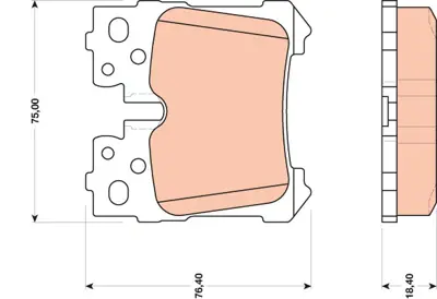 TRW GDB3475 Fren Balatası Arka Lexus Ls 06> 44660W020