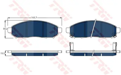 TRW GDB3520BTE Nıssan:  Evalıa Bus, Leaf (Ze0), Nv200 Van D1M60CY70B