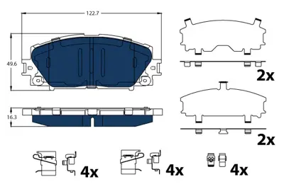 TRW GDB4173BTE Lexus:  Ct (Zwa10_) -----------  Toyota:  Prıus (_W3_) 446547070