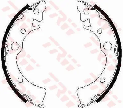 TRW GS6210 Arka Fren Balatası Pabuc Honda Cıvıc 1.3 1.4 1.5 1.6 1988-1991 Crx 1983-1991 Rover 200 1985-1989 43153ST0901 GBS90833AF