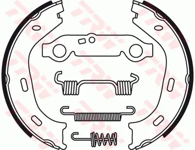 TRW GS8218 El Fren Balatası Mercedes W115 W123 W126 68>90 A1264200120
