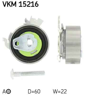 SKF VKM 15216 Eksantrik Gergi Rulmanı Vectra B-C 1.6i 16v-1.8i 16v-Zafıra 1.6 16v-Corsa B-C 1.4i 16v-1.6i 16v 24426500 55567191 9128656