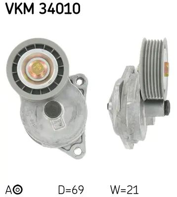 SKF VKM 34010 Alternatör Gergi Rulmanı Kütüklü Focus 1.8 16v-2.0 16v 98-04 - Mondeo Iı 1.6i-1.8i-2.0i 96-00 97BB6A228AG YF0915980