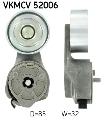 SKF VKMCV 52006 Alternator Gergı Rulmanı Kutuklu Otomatık Tansıyoner Kobelco E145 W E175 W E165 E 215e 03> Iveco Tec 1702525 504315785