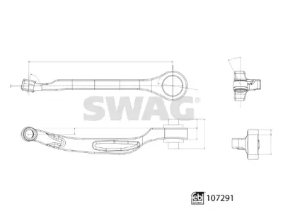 SWAG 33 10 1886 Salıncak Yuva. Mafsal Ve Emniyet Somunlu Febı 107291 A2043308411