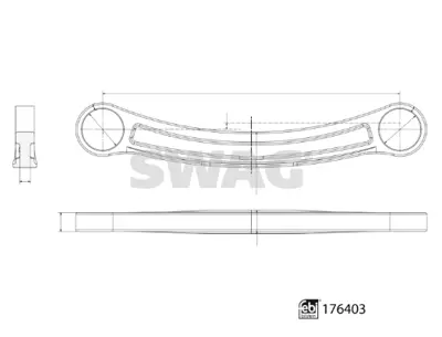 SWAG 33 10 3518 Salıncak Yürüyen Aksam-Mercedes Febı 176403 A1663500106