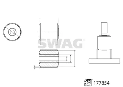 SWAG 33 10 4336 Lastik Metal Yatak Tekerlek Rulmanı Muhafazası İçin 177854 A2053523700