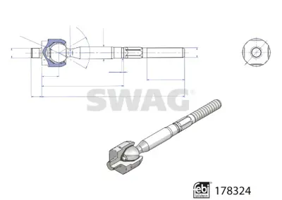 SWAG 33 10 4469 Rot Mili Febı 178324 32106899814SK