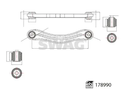 SWAG 33 10 4768 Kamber Desteği Mercedes Febı 178990 A1643501306