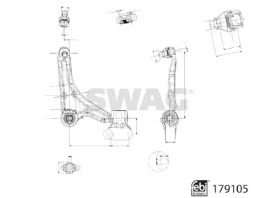 SWAG 33 10 4801 Salıncak Ford Car Febı 179105 5303328