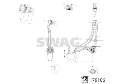 SWAG 33 10 4802 Salıncak Ford Car Febı 179106 5303329