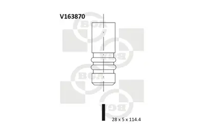 BGA V163870 Subap Emme Insignia-A 1.9 - 2.0 Cdtı 16v 55207517 641464