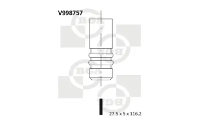 BGA V998757 Subap Egzoz  Astra-J  Astra-G A16xer Z16xep 55558728 71739797