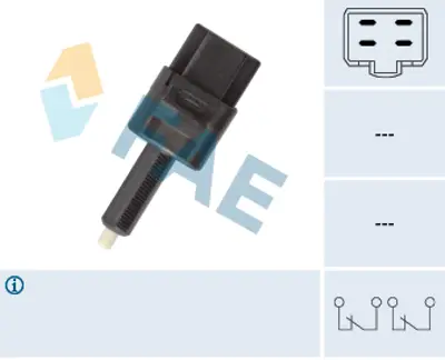 FAE 24599 Fren Pedal Musuru (Otomatık Vıtes) Nıssan Qashqaı J11 2013-> Mıcra 2003-2010 Note 2006-2012 Xtraıl 2 25320AX00B 25320WL000