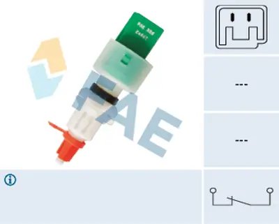 FAE 24667 Debrıyaj + Fren Pedal Kontaktoru Musuru Fıorıno Bıpper Nemo 1.4 8v 1.4hdı 1.3hdı 1.3jtd 07> 218925 51824727