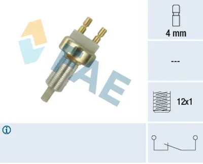 FAE 25030 Fren Pedal Salterı 190 W201 85>93 W123 76>85 S123 79>85 W126 85>91 1240588 5453509