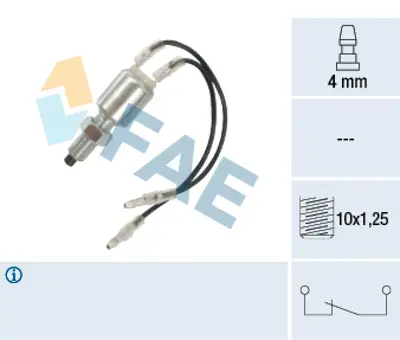 FAE 25060 Fren Pedal Musuru 25320H5001 35350601003 682140051 8434030013 8434087202 MB113081