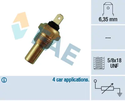 FAE 31210 Sogutucu Akıskan Sıcaklık Sensoru DAC2583 RTC3679