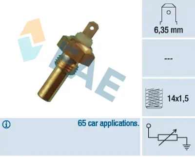 FAE 31290 Sogutucu Akıskan Sıcaklık Sensoru 62111268355 6U0919501A