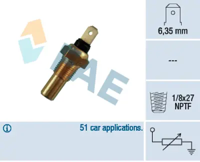 FAE 31390 Sogutucu Akıskan Sıcaklık Sensoru 82GB10884BA