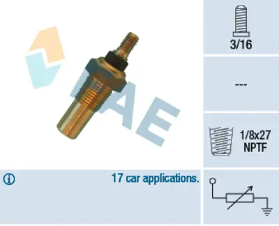 FAE 32040 Sogutucu Akıskan Sıcaklık Sensoru 86VB10884BA