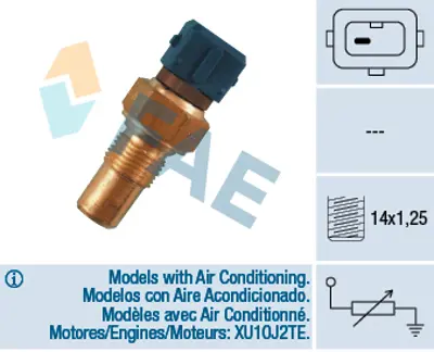 FAE 32380 Isı Sensoru 406-Xm 2.0hdı 133834 250806F901 96164554 9616455480