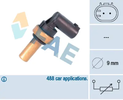 FAE 32710 Su Sıcaklık Sensoru W204 07>14 W210 96>02 W211 02>08 W212 11>15 W220 99>05 W221 05>13 W222 13> Vıto  999053800 K05080147AA MN960160