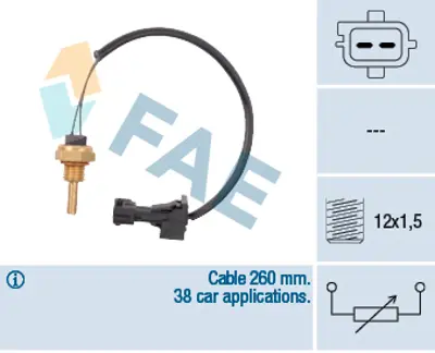 FAE 32740 Sogutucu Akıskan Sıcaklık Sensoru 9182205