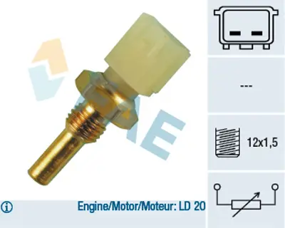 FAE 33040 Sogutucu Akıskan Sıcaklık Sensoru Nıssan 22630D9702