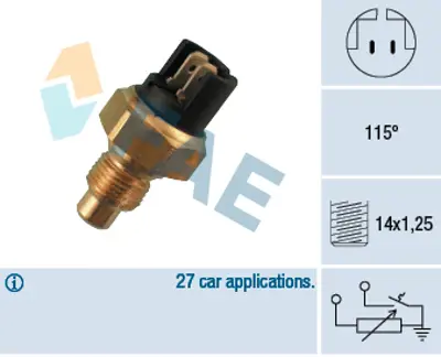 FAE 34010 Sogutucu Akıskan Sıcaklık Sensoru 7700767751