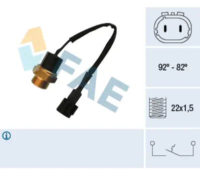 FAE 37670 Fan Musuru Kablolu Twng 1,2 Clıo I R19 92 / 82 C 7700799048