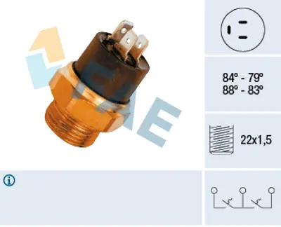 FAE 37810 Radyator Fanı Sıcaklık Salterı 126416 95630939