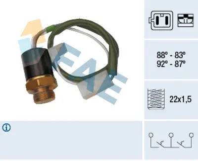 FAE 37830 Radyator Fanı Sıcaklık Salterı 7628799