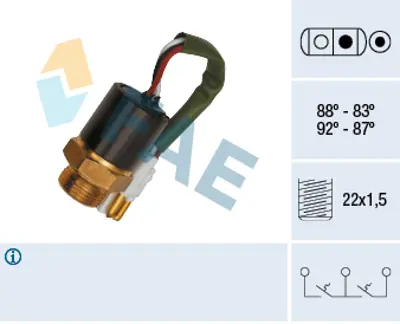 FAE 37890 Radyator Fanı Sıcaklık Salterı 126410 5951524 ZF05934064