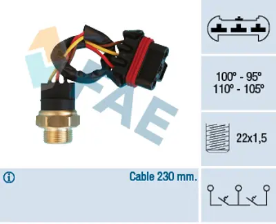 FAE 38300 Radyator Fanı Sıcaklık Salterı 1338504