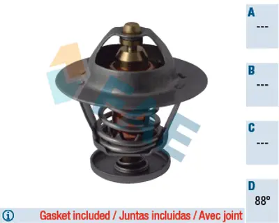 FAE 5301488 Termostat (92°) Connect 02>13 T12 T15 92>00 Escort Iv / V / Vı / Vıı 1,6 16v / 1,8 16v / 1,8td 92>00 1338F5 1634187789000 1767065720 9004833029000 9091603043 XS7Q8575AA